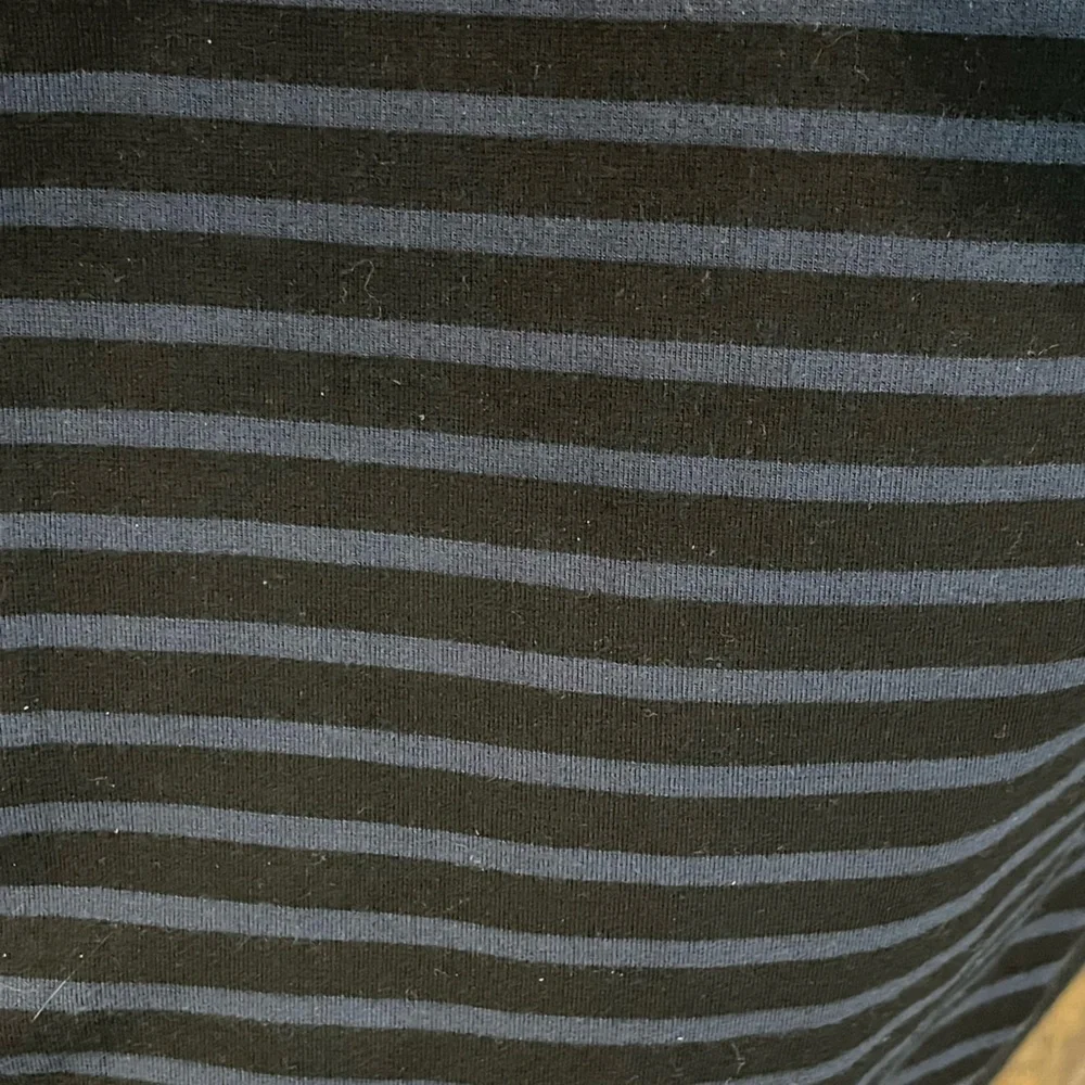 Sanctuary size small black‎ and blue striped pull on pencil skirt